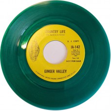 GINGER VALLEY Country Life (International Artists) USA 1970 Promo 45 (Green Vinyl) (Psychedelic Rock, Pop Rock)